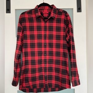 Hugo Boss slim fit plaid shirt